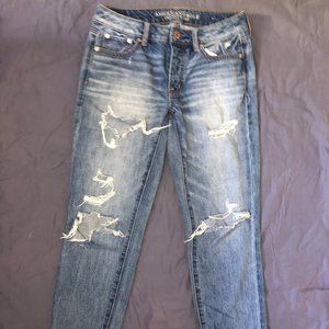 Boy Crop Ripped Jeans
